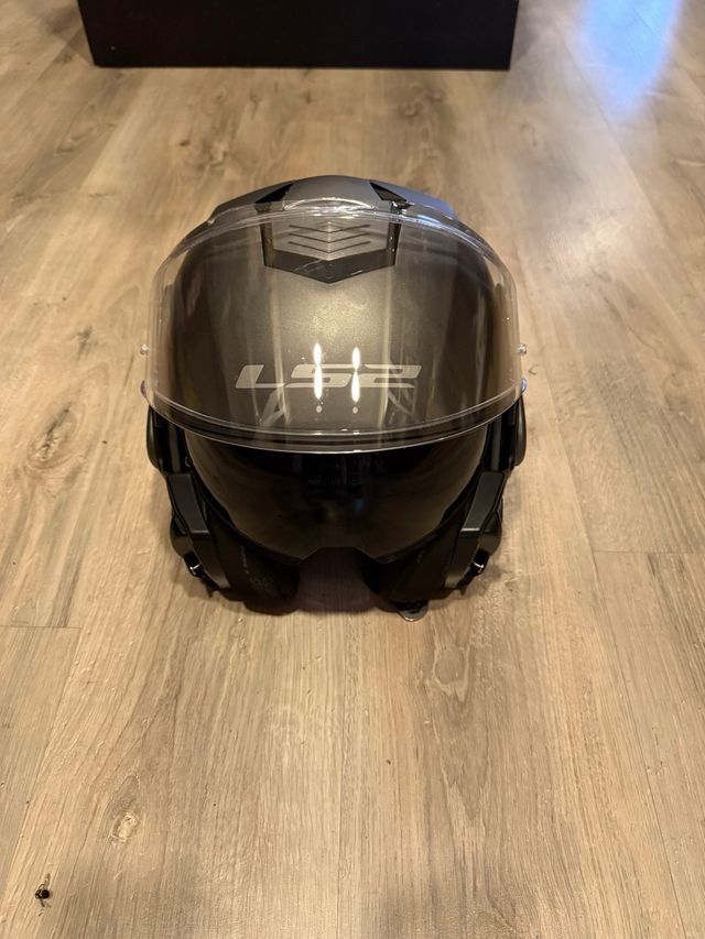 Casco LS2 moto - Gris oscuro