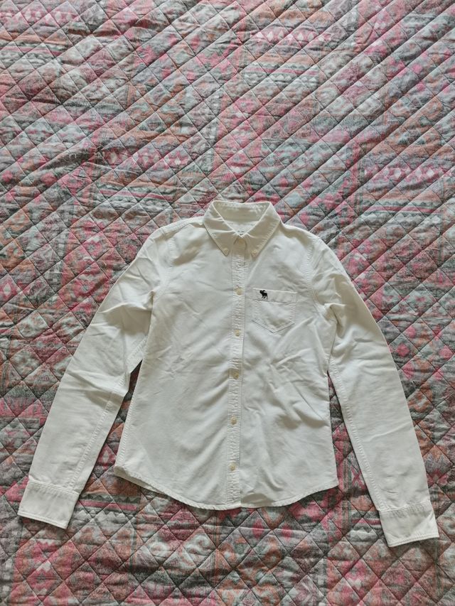 Camicia Abercrombie & Fitch bianca XS