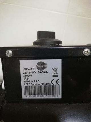 Caloventor eléctrico 3.300w