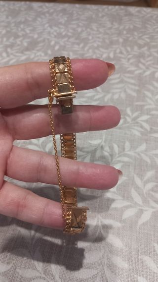 Pulsera chapada en oro