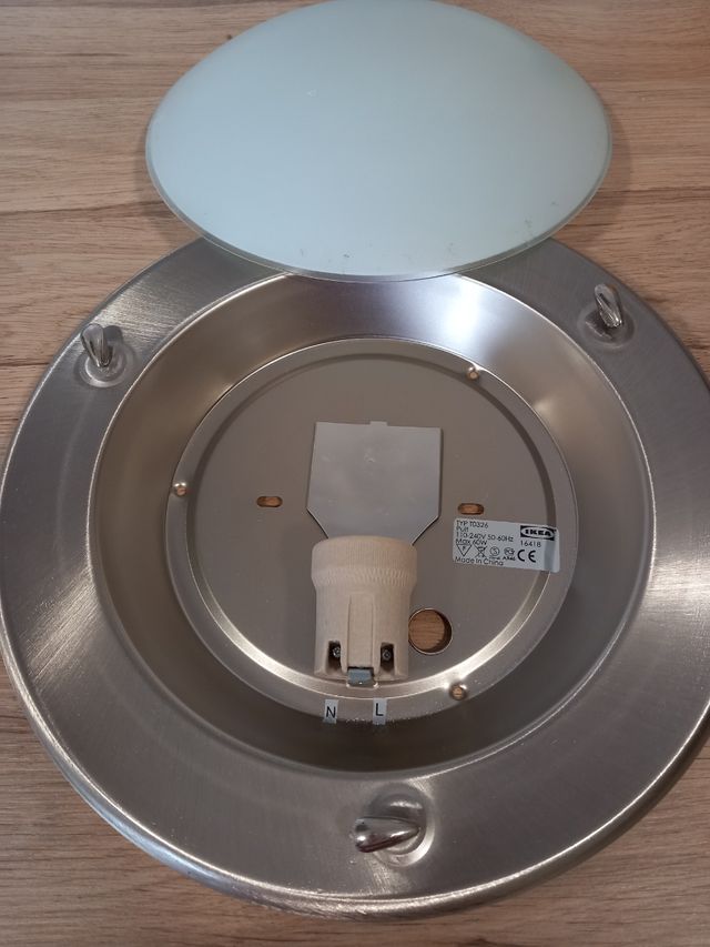 Plafón de techo - Metal y cristal