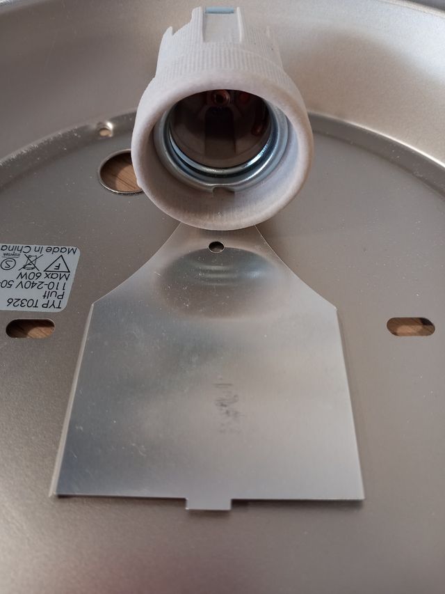 Plafón de techo - Metal y cristal