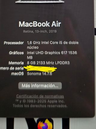 MacBook Air 13 2019 i5 1.6ghz