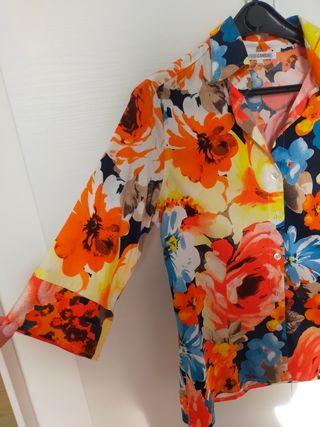 Camicia NARACAMICE fiori multicolor tg III