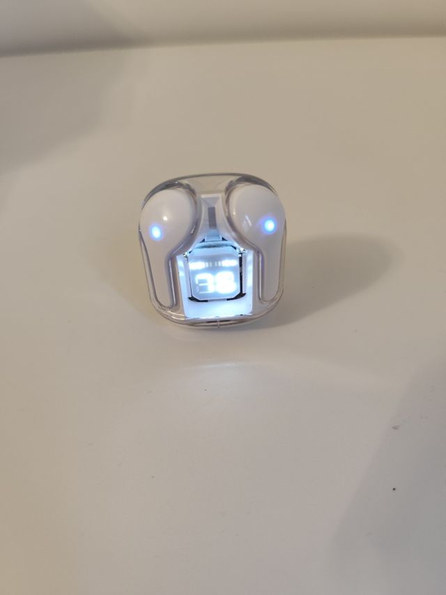 Auriculares Bluetooth blancos