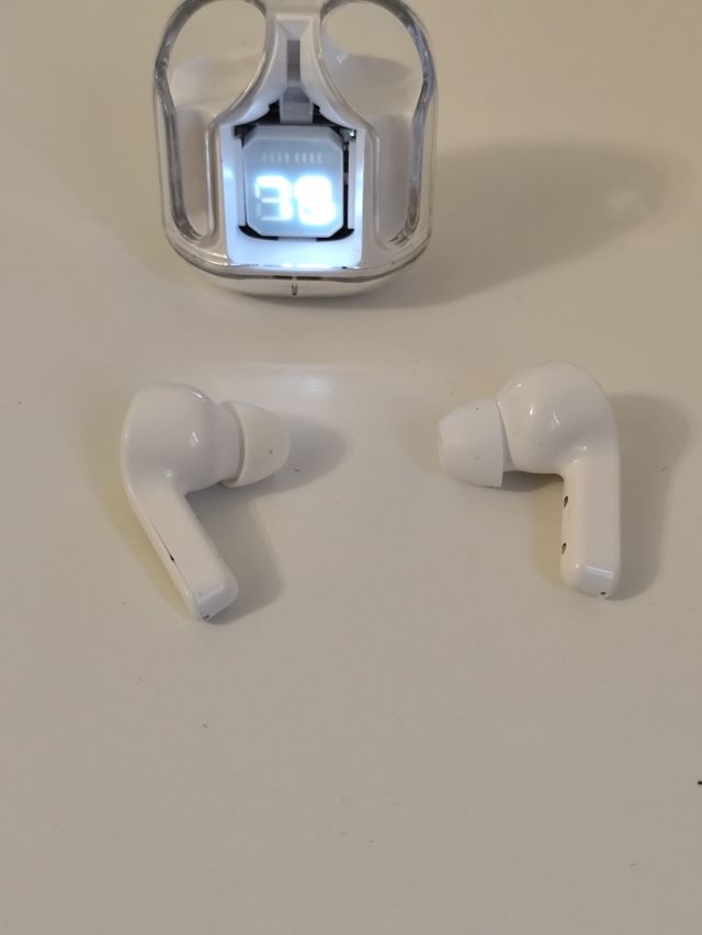 Auriculares Bluetooth blancos