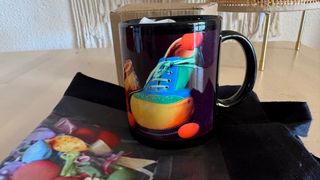 Taza y bolsa de tela - multicolor