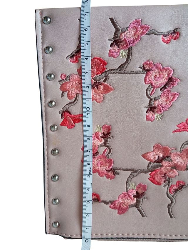 Cartera Mango - Beige/Rosa