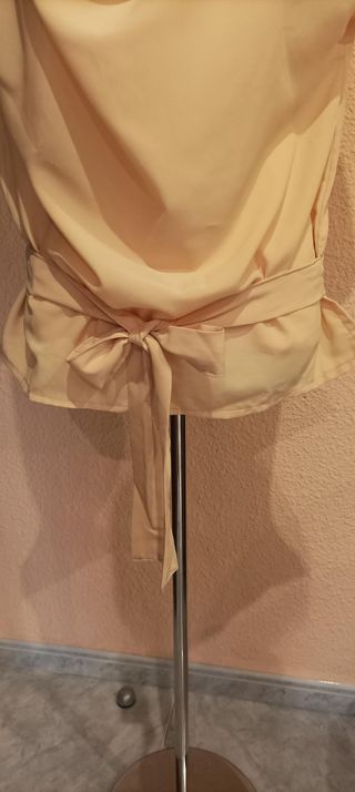 Blusa Beige Poliéster