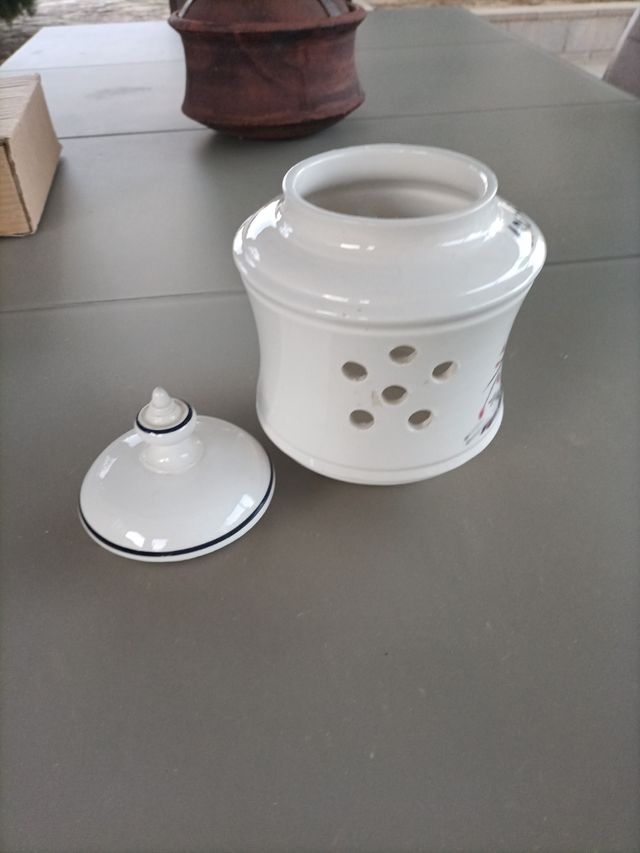 Bote cocina porcelana laurel