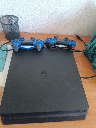 PS4 (PlayStation 4) - 2 mandos azules