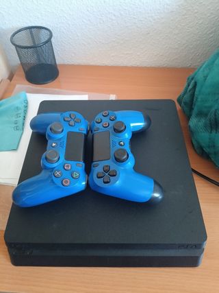 PS4 (PlayStation 4) - 2 mandos azules