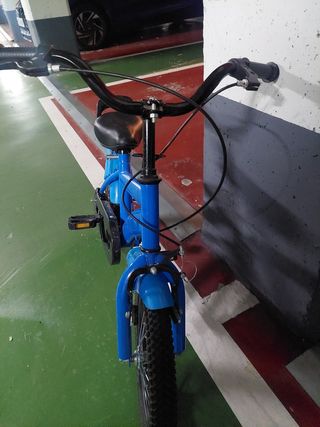 Bicicleta niño 16" azul