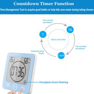 Reloj Baño Digital Balor - Temp&Humedad