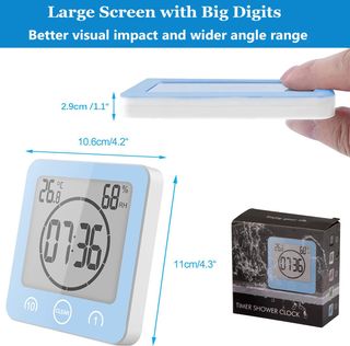 Reloj Baño Digital Balor - Temp&Humedad