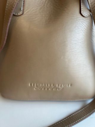 Bolso piel beige