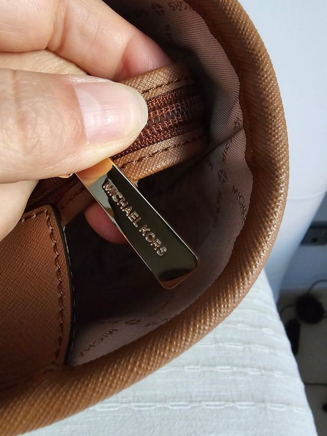 Bolso Michael Kors tote blanco y marrón