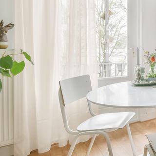 Cortinas de gasa blancas 145x140cm o 140x245cm