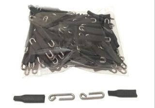 ⬆️50 Enganches rápidos de varilla acero inox 1,2mm