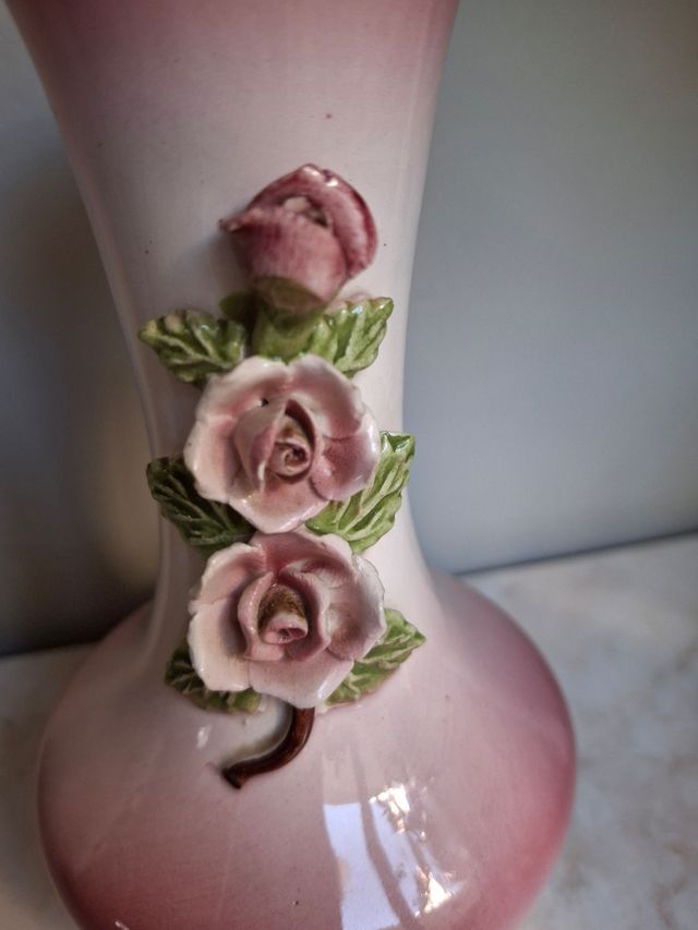 Jarrón Cerámica Rosa