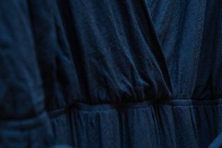 Vestido cruzado Kiabi azul marino