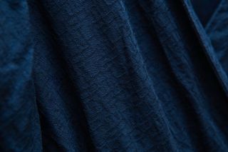 Vestido cruzado Kiabi azul marino