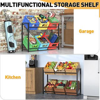 Estantería Metálica para cajas 2 niveles - 150kg