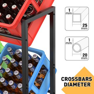 Estantería Metálica para cajas 2 niveles - 150kg