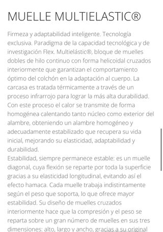 Colchón FLEX 100x200cm - Gama DM