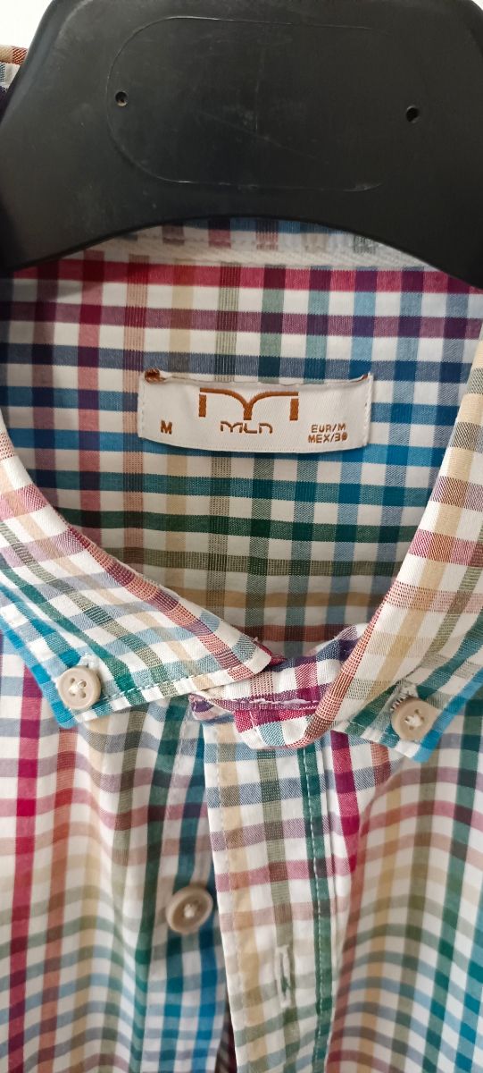 Camisa Milano cuadros multicolor talla M