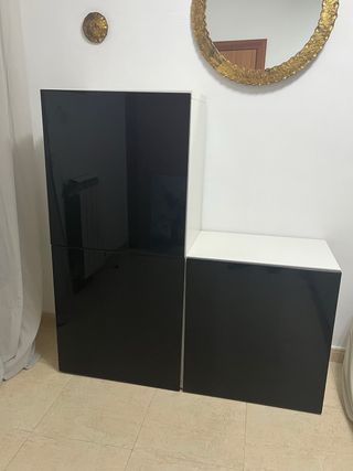BESTA blanco-negro brillante