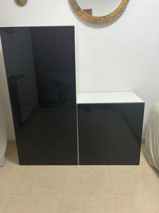 BESTA blanco-negro brillante