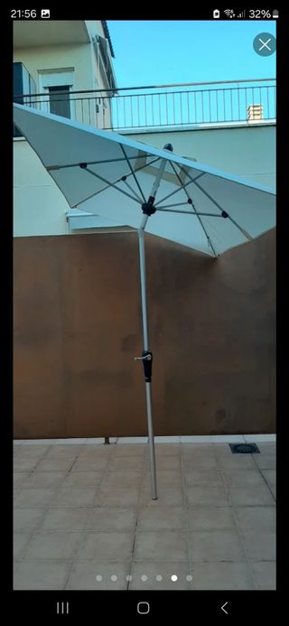 Sombrilla Doppler beige 220x140cm