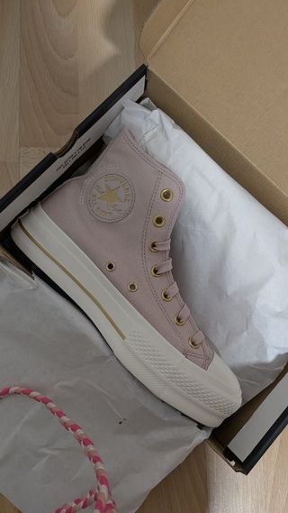 Converse Chuck Taylor plataforma rosa