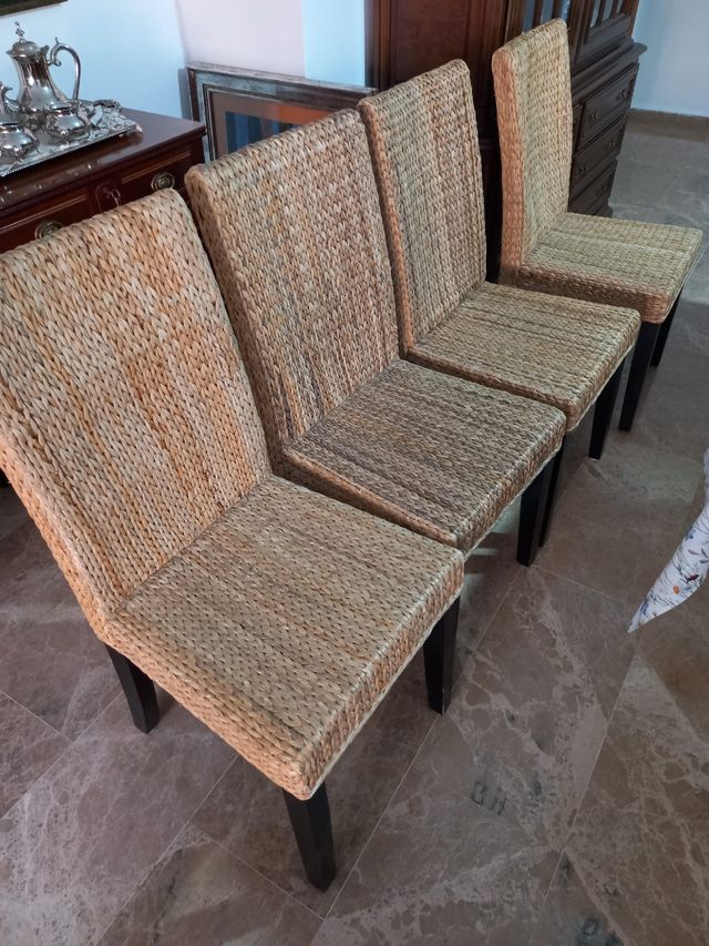 4 Sillas fibra coco - Buen estado