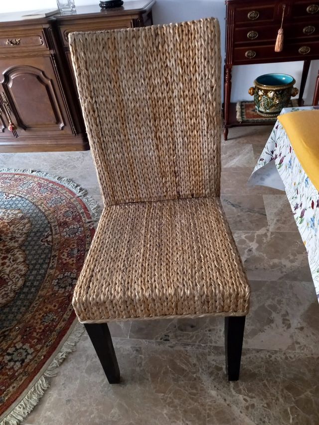 4 Sillas fibra coco - Buen estado