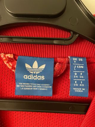 Chaqueta Adidas unisex roja