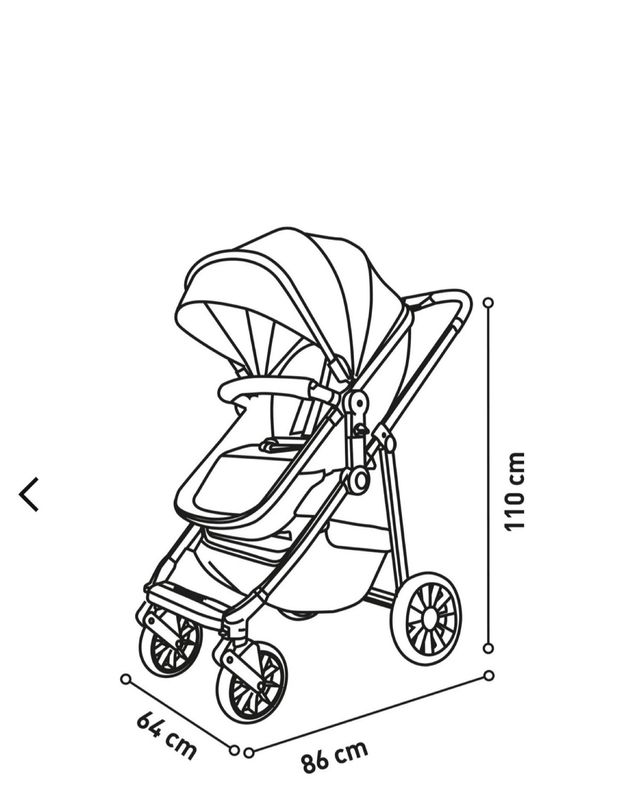 Carrito de Bebé 3 Piezas Asalvo Convertible Two