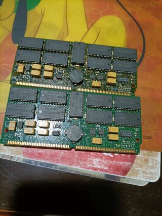 2x Módulos RAM 72 pines 128MB