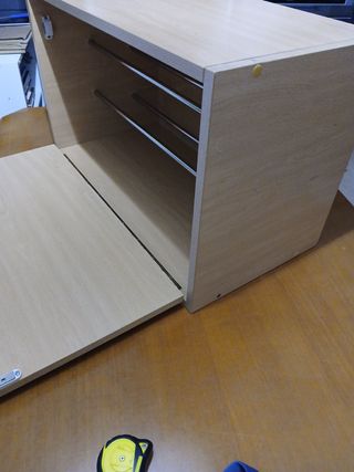 Zapatero madera beige - 2 niveles