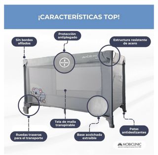 Cuna viaje Mobiclinic P9001 - Ultracompacta