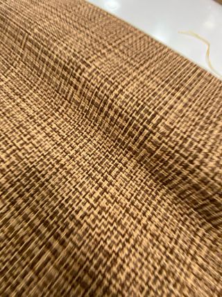 Tessuto Cotone Beige&Marrone H140