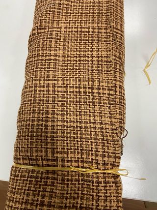 Tessuto Cotone Beige&Marrone H140