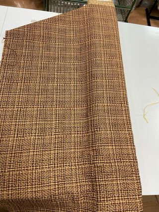 Tessuto Cotone Beige&Marrone H140