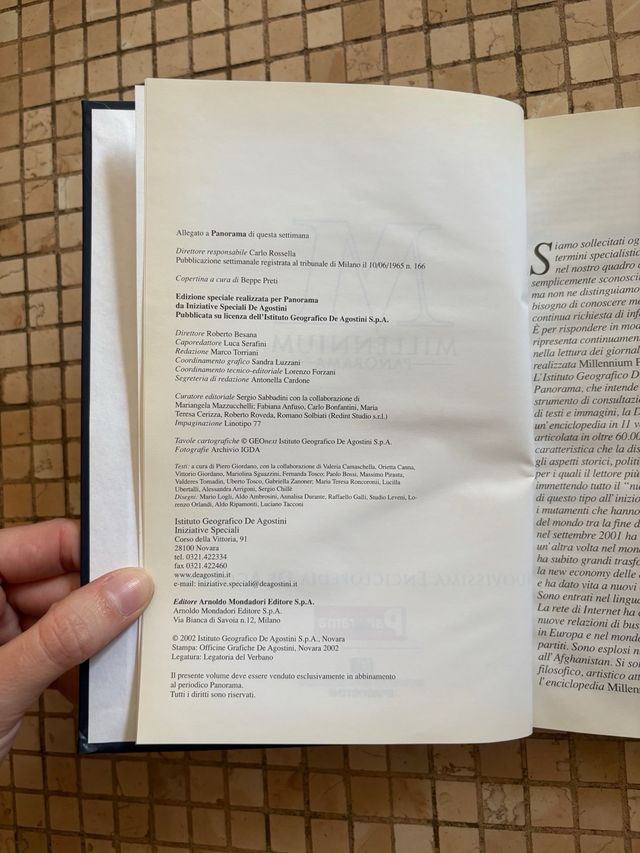 Enciclopedia Millennium Panorama 2002