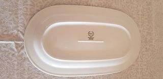 Fuente Bidasoa ovalada gris