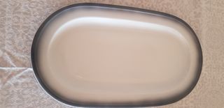 Fuente Bidasoa ovalada gris