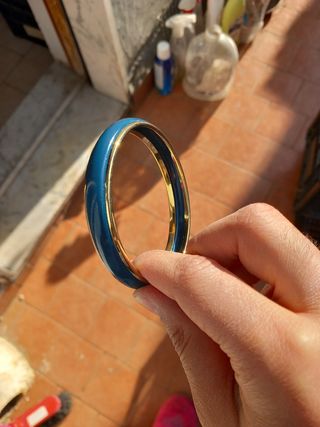Braccialetto donna  nuovo blu e oro