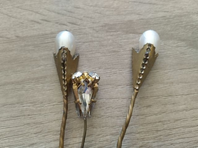 Horquillas de sombrero antiguas