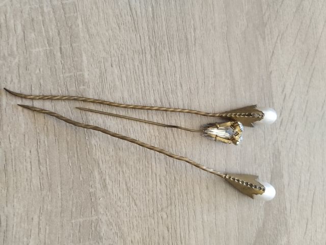 Horquillas de sombrero antiguas